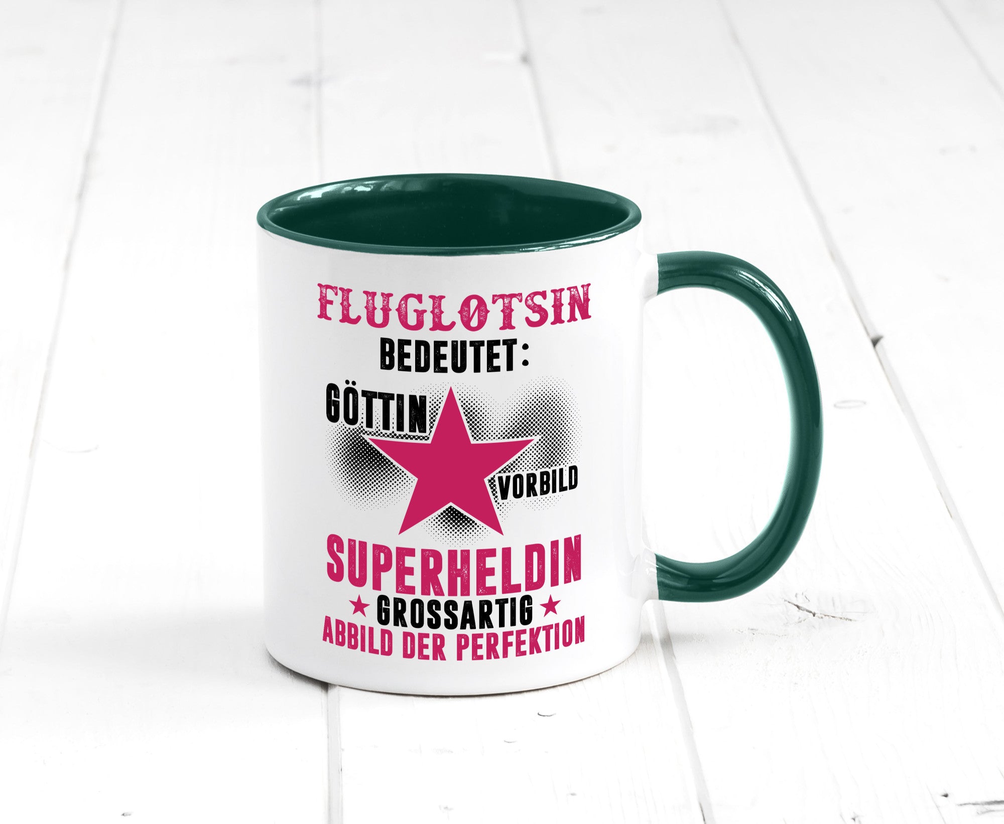 Bedeutung von Fluglotsin | Flughafen Flugverkehr Geschenkidee Humor Tasse