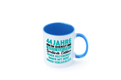 44 Jahre im Dienst | Jubiläum Arbeit v5 lustig Kollegen Büro Geschenk Tasse