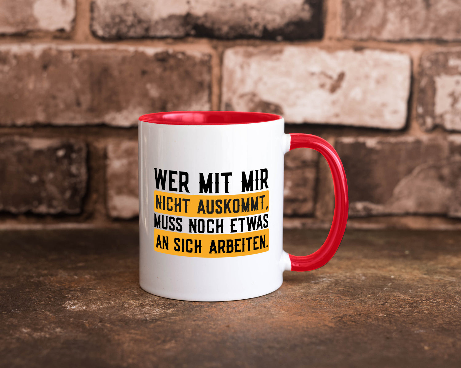 Wer mit mir nicht auskommt | Selbstbewusst lustiger Spruch Geschenk Humor