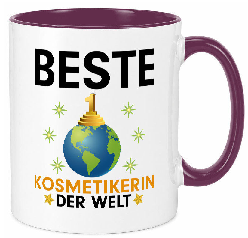 Welt Beste Kosmetikerin | Kosmetik Stylistin Visagistin Geschenkidee Humor Tasse