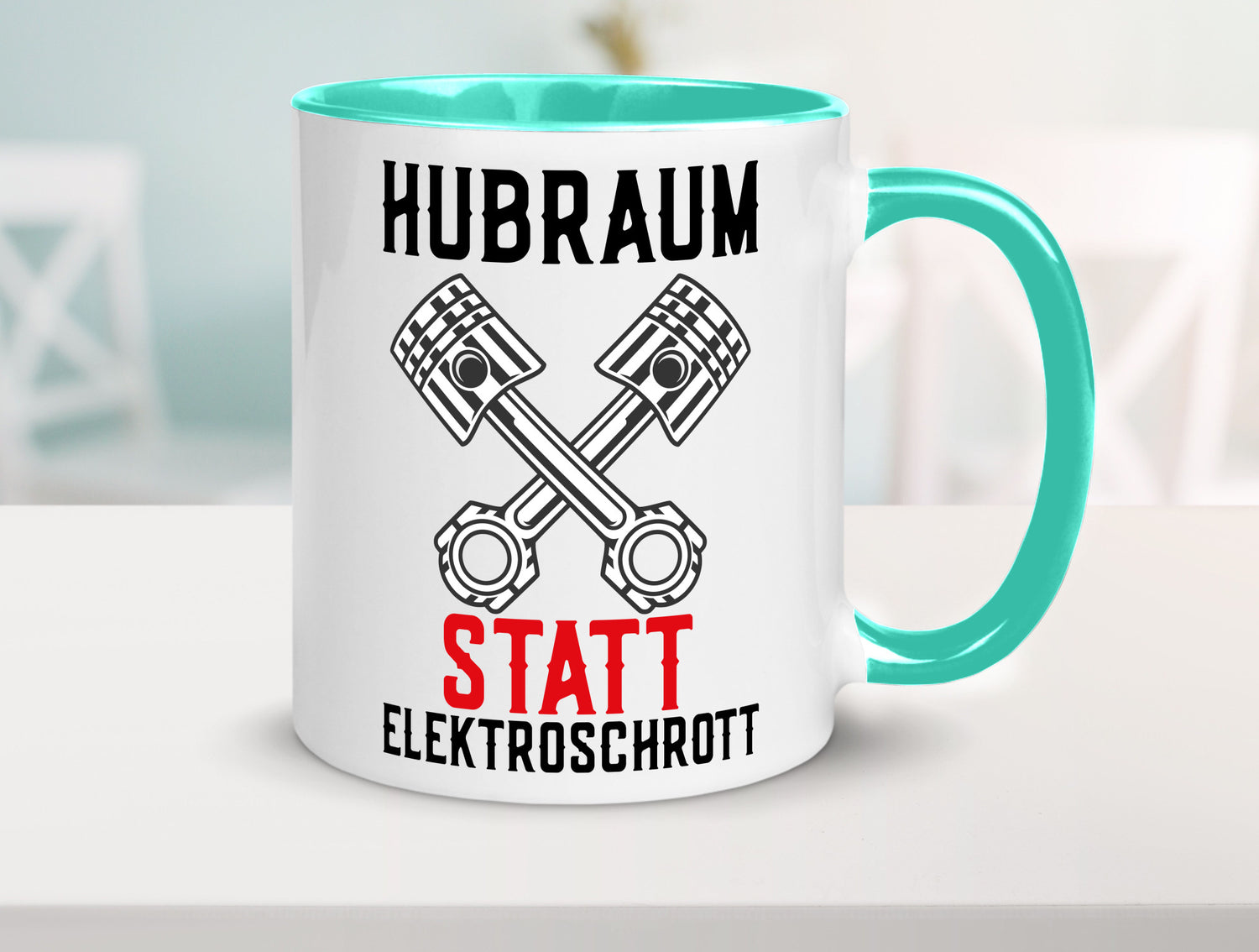 Hubraum statt Elektroschrott | Autofan Verbrennungsmotor Geschenk Humor