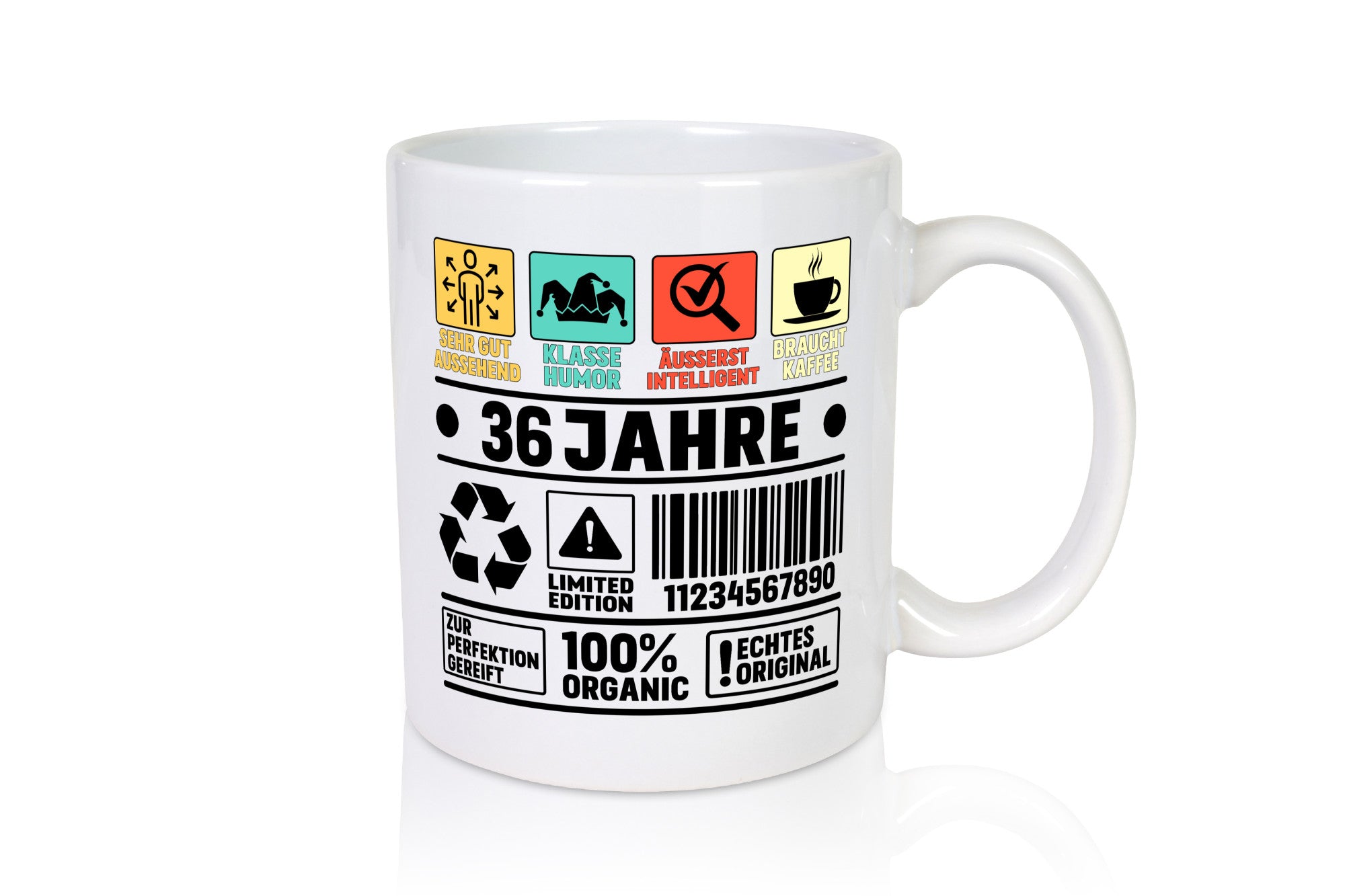 36. Geburtstag | 36 Jahre Humor Limited Edition Geschenkidee Tasse