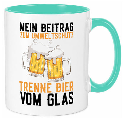 Beitrag zum Umweltschutz | Biertrinker Party Pils lustiger Spruch Geschenk