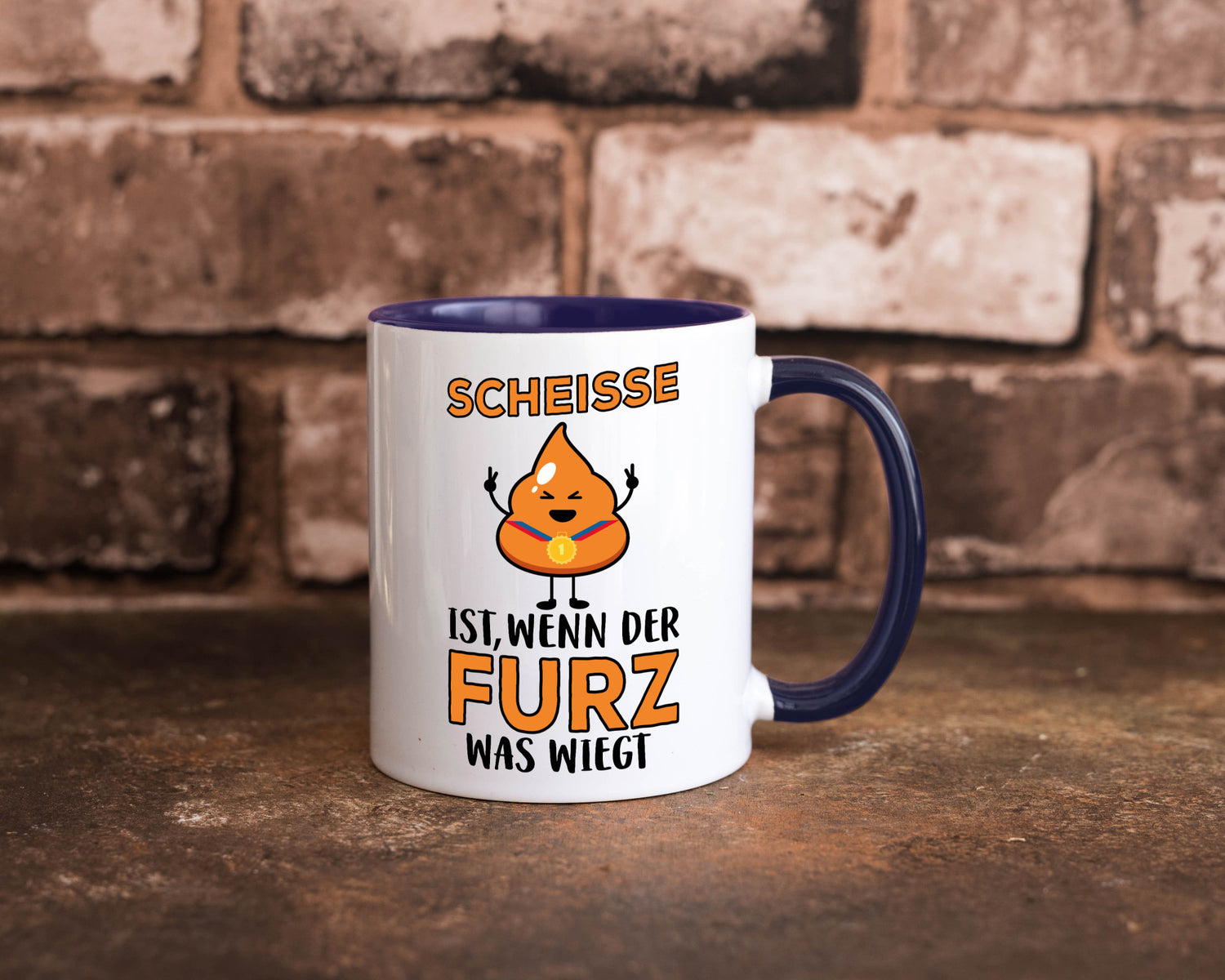 Scheisse ist lustiger Spruch Geschenk Humor Geschenkidee Tasse