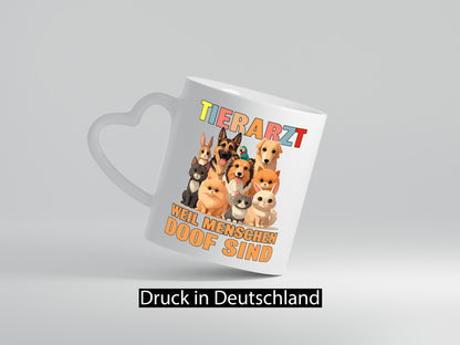 Tierarzt weil Menschen doof sind | Tierärztin lustig Tierliebhaber Humor