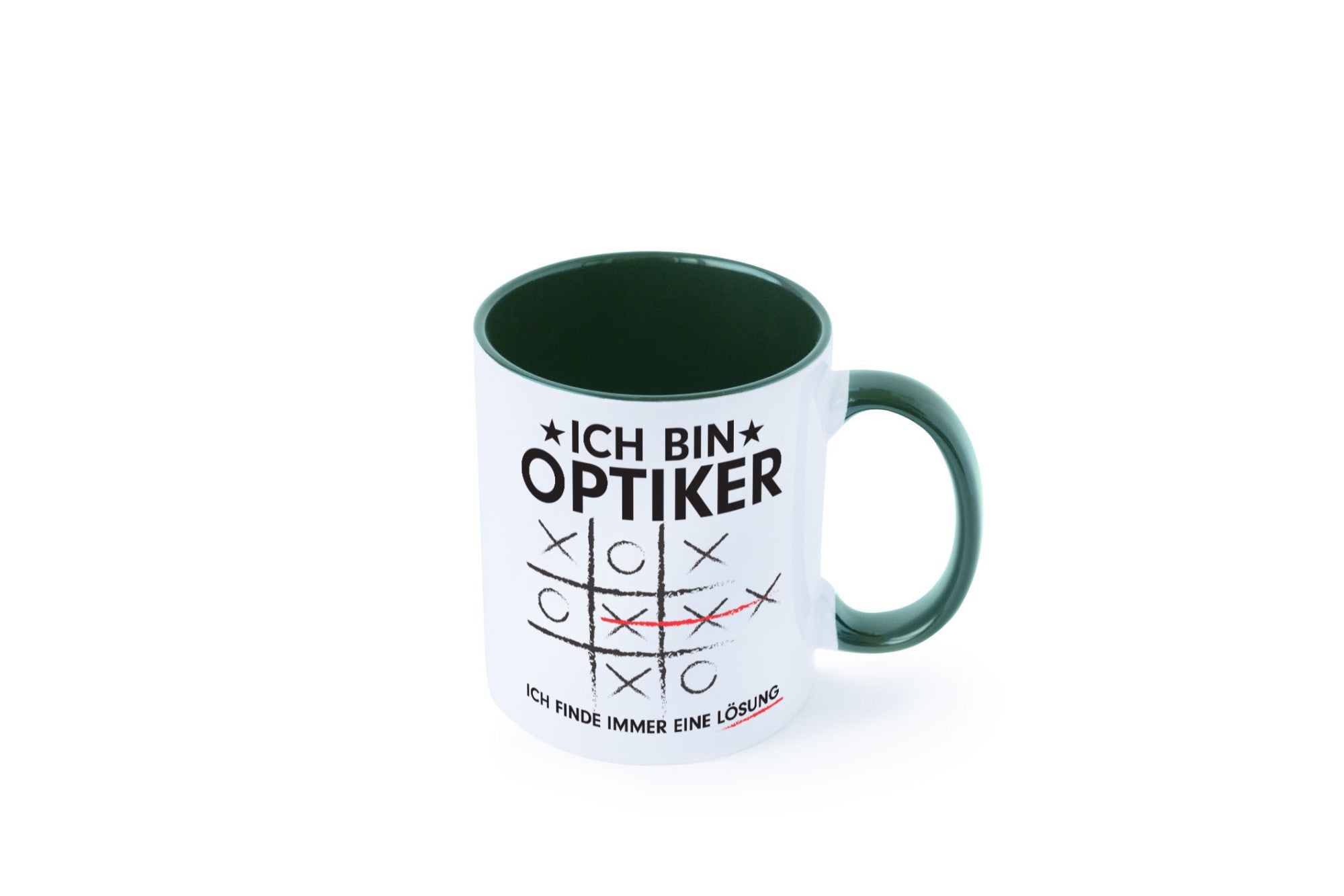 Löse Probleme: Optiker | Augenoptiker Geschenkidee Humor Tasse