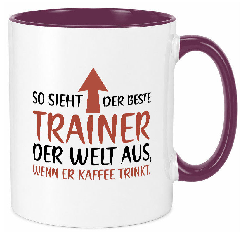 So sieht Bester Trainer der Welt aus | Kaffee Humor Geschenkidee Tasse