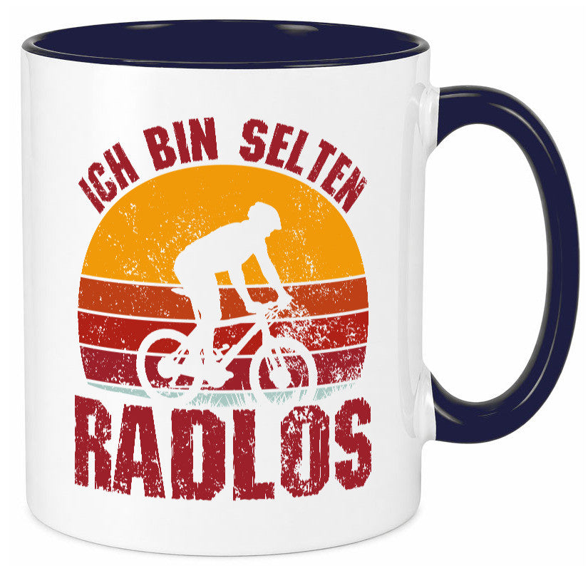 Ich bin Selten Radlos | Radfahrer Mountainbike Humor Geschenkidee Tasse