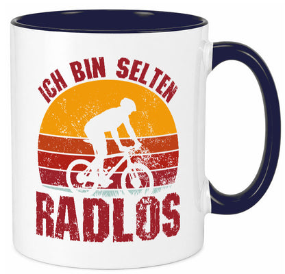 Ich bin Selten Radlos | Radfahrer Mountainbike Humor Geschenkidee Tasse