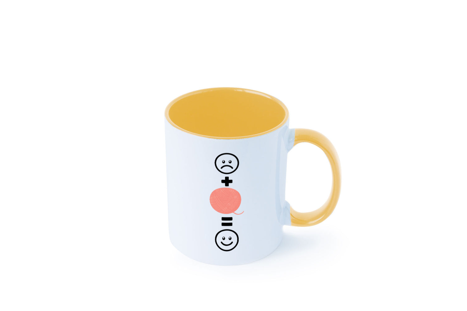 Wolle | Häkeln |Glücklich Geschenk Humor Geschenkidee lustiger Spruch Tasse