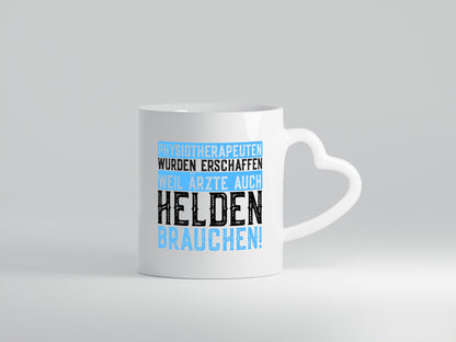 Physiotherapeut | Helden Therapeutin lustiger Spruch Humor Geschenkidee Tasse