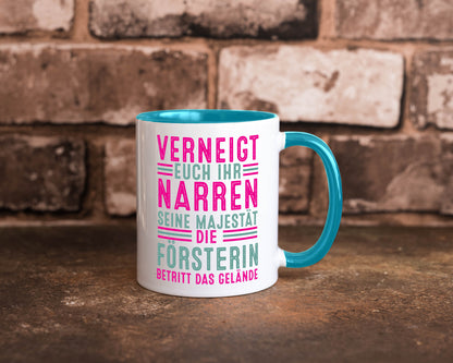 Verneigt euch: Försterin | Forst Arbeit v2 Geschenkidee Kollegen Büro Humor