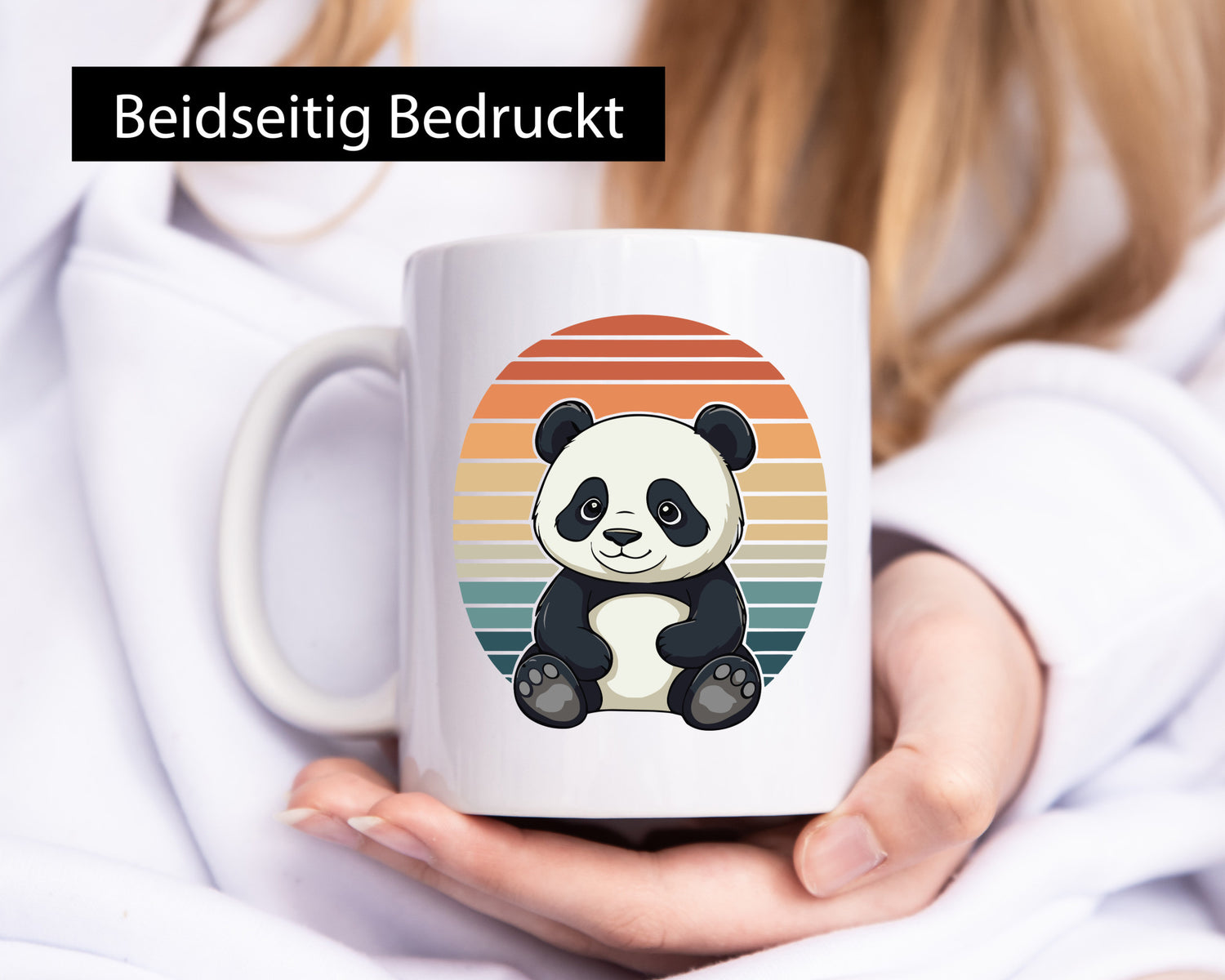 Panda Bär | Retro Vintage sunset v2 lustiger Spruch Geschenk Humor Geschenkidee