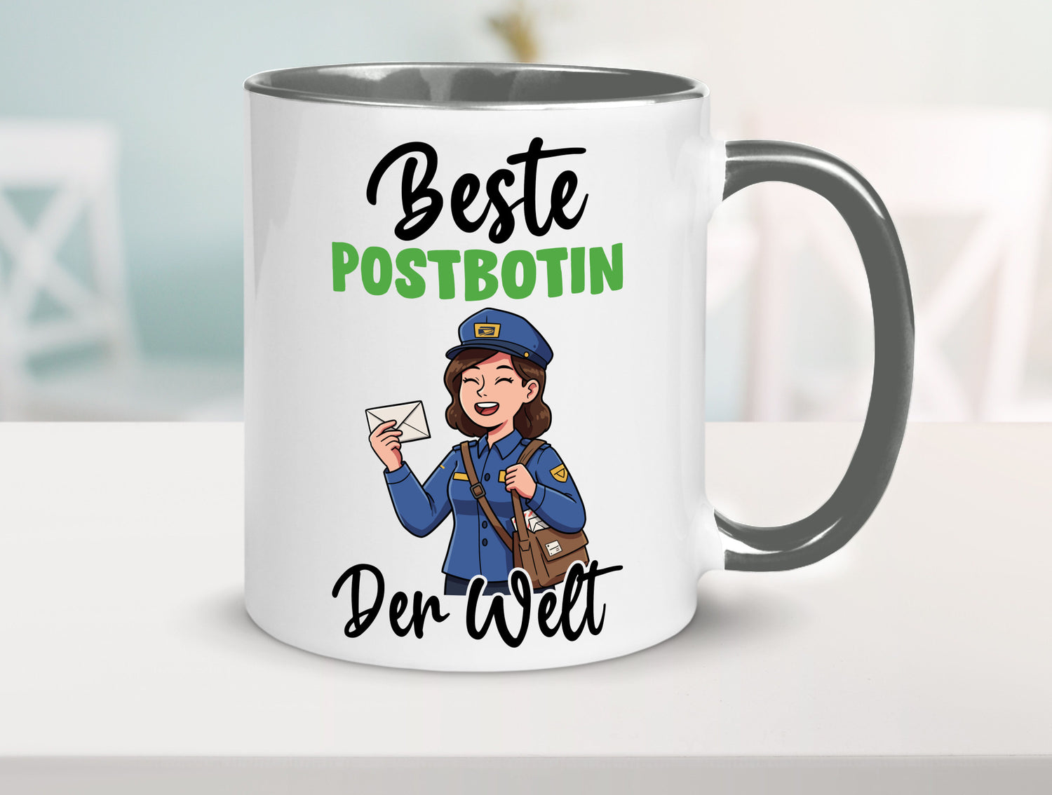 Beste Postbotin | Beruf Post Briefträger v2 lustig Arbeit Kollegen Büro
