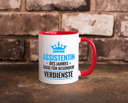 Besonderer Verdienst: Assistentin | Assistenz Hilfskraft Humor Geschenkidee