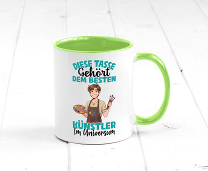 Im Universum: Künstler | Kunst Geschenkidee Humor Tasse