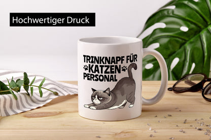 Katzen Personal | Katzenbesitzer Tasse Katze Humor vl7 lustig Tierliebhaber