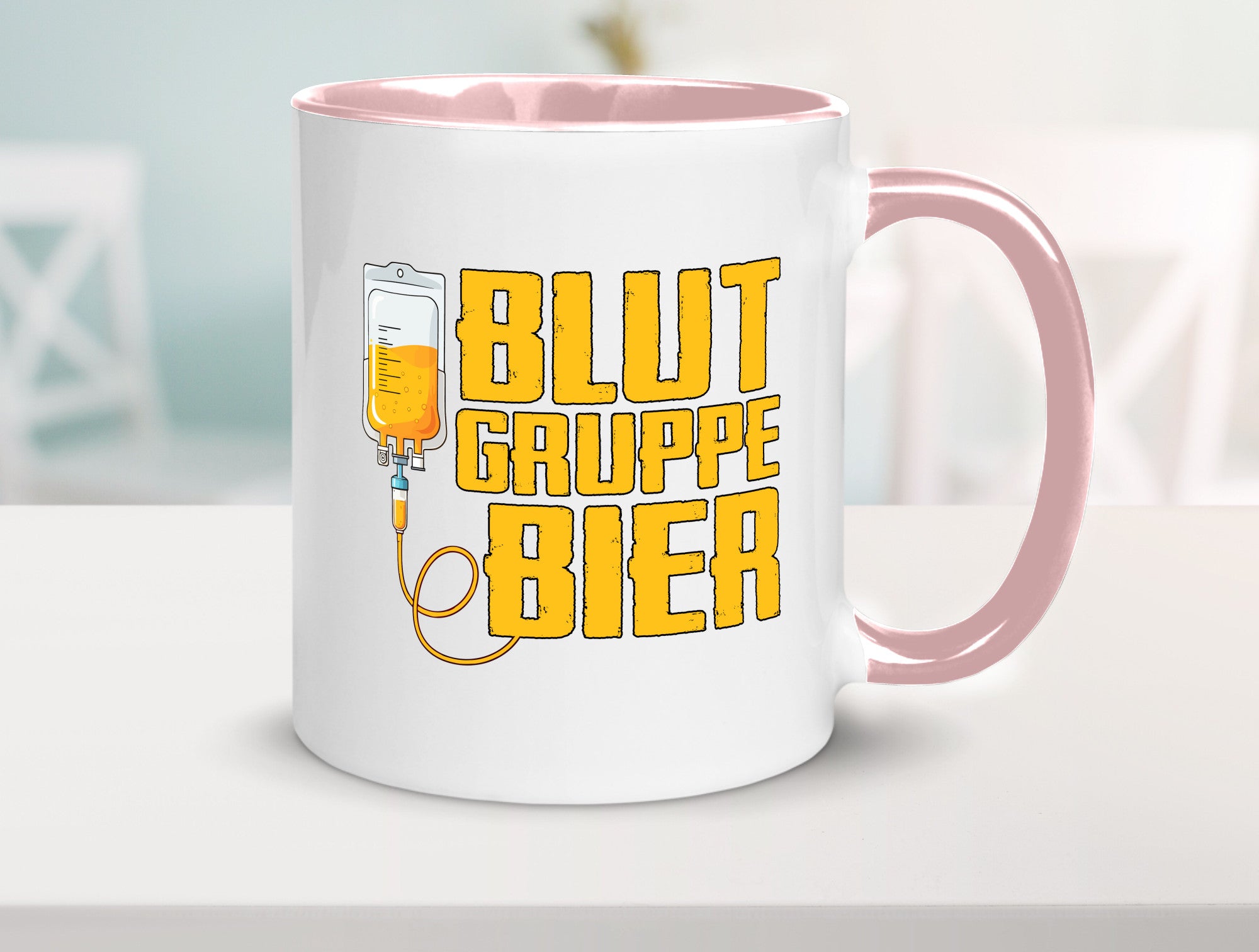 Blutgruppe Bier | Saufen Trinken Biertrinker Humor Geschenkidee Tasse