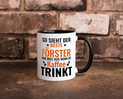 Kaffee trinkt: Förster | Forst Arbeit Humor Kollegen Büro Geschenkidee Tasse