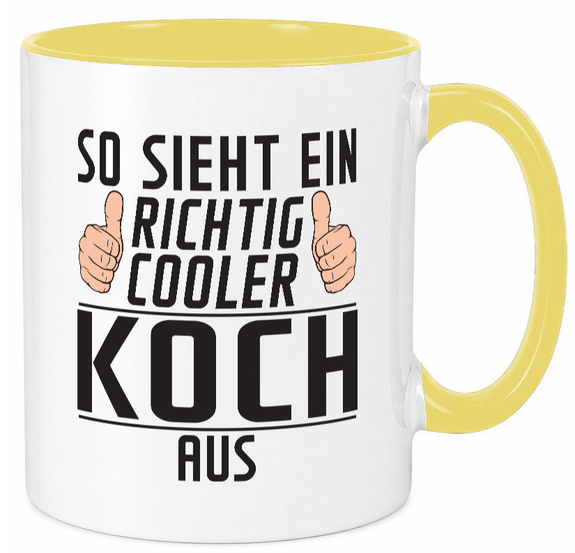 Richtig Cooler Koch | Chefkoch Humor Arbeit Kollegen Büro Geschenkidee Tasse