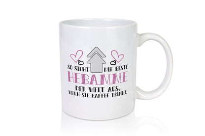 Beste Hebamme der Welt | Kaffee trinken Dankeschön Geschenk Humor Geschenkidee