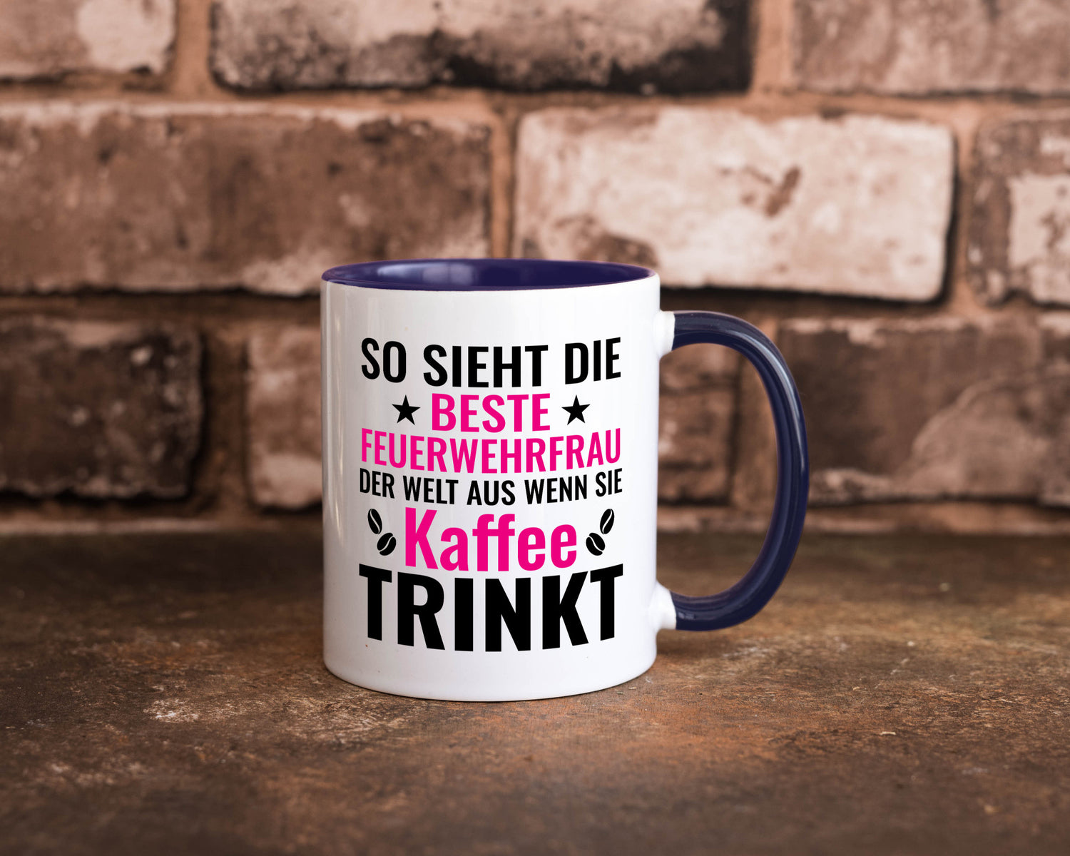 Kaffee trinkt: Feuerwehrfrau | Feuerwehr Geschenkidee Humor Tasse