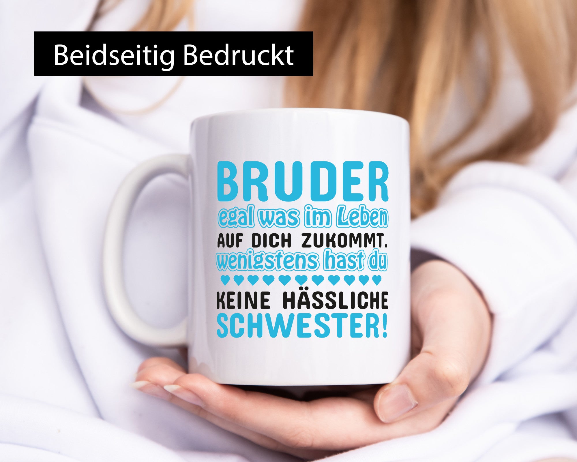 Tasse Bruder | Schwester Geschwisterliebe Spruch lustiger Geschenk Humor