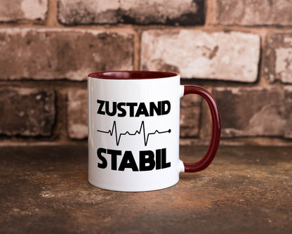 Zustand Stabil | Herzschlag Heartbeat lustiger Spruch Geschenk Humor
