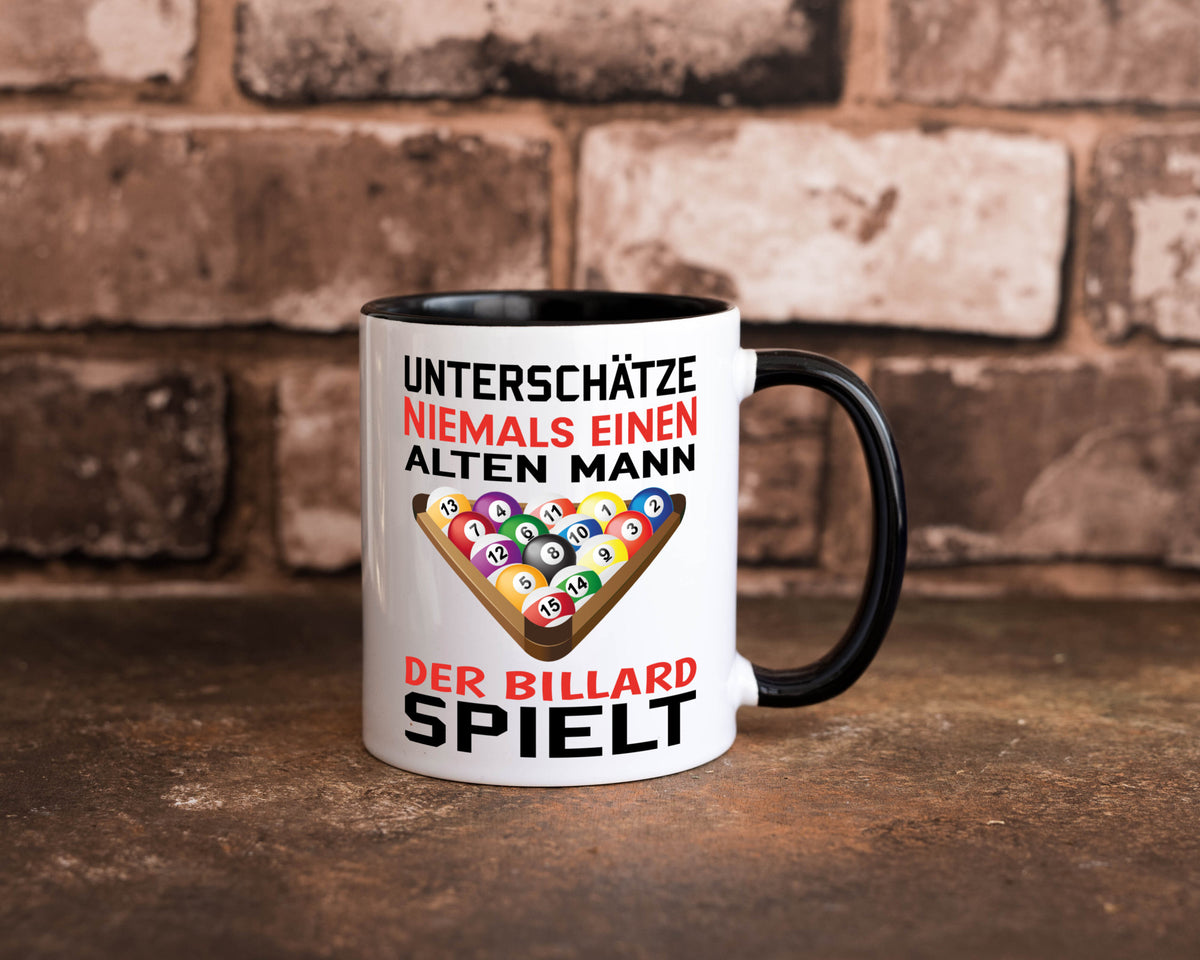 Billardspieler Humor | Männer Tasse Billard spielen lustiger Spruch Geschenk