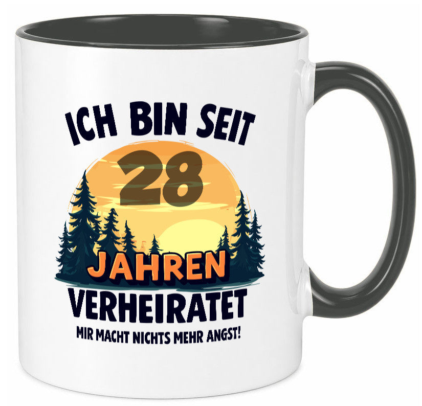 Ich bin Verheiratet | 28. Hochzeitstag Ehepaar v2 lustiger Spruch Geschenk