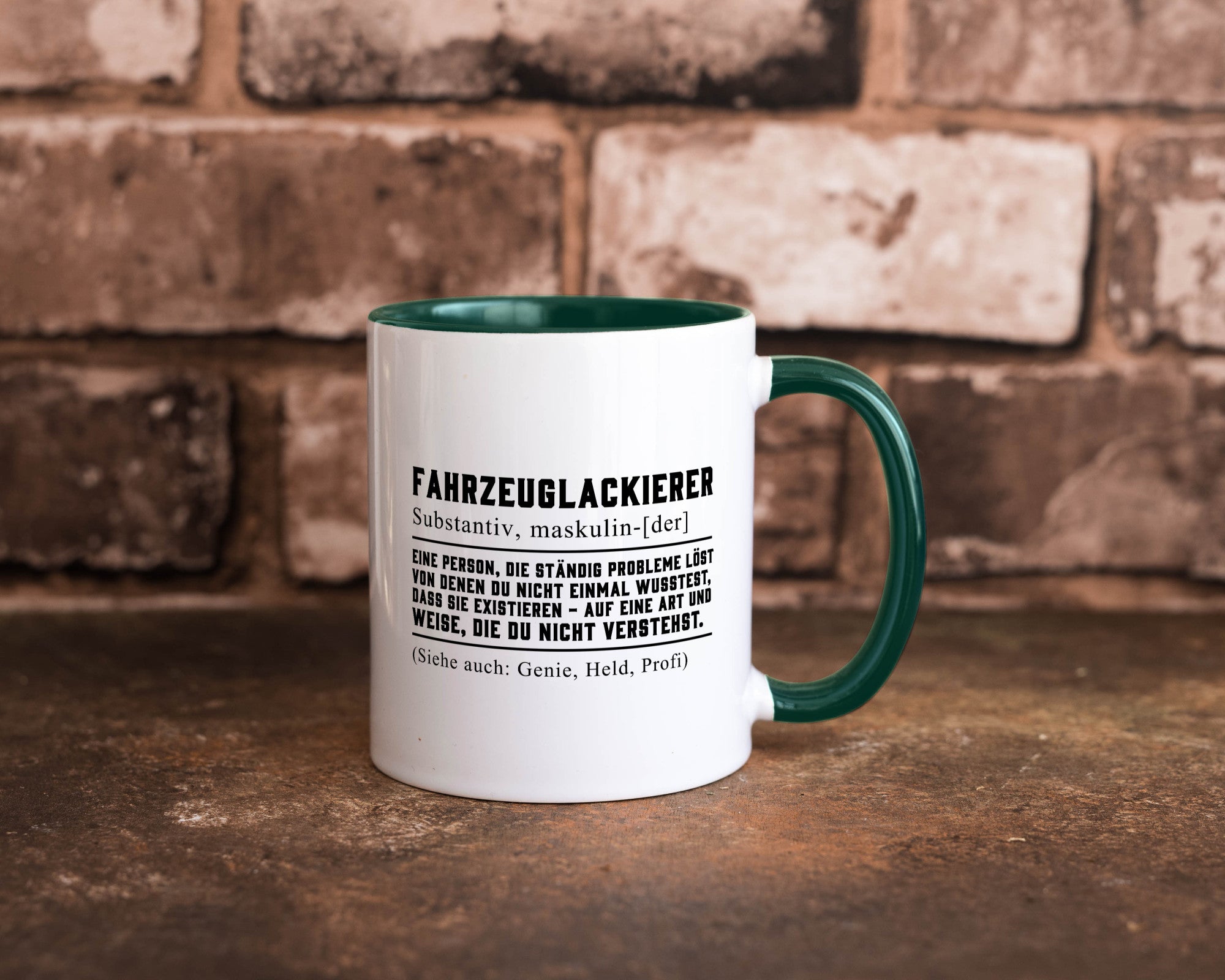 Fahrzeuglackierer | Definition Lackierer Autolackierer Humor Geschenkidee Tasse