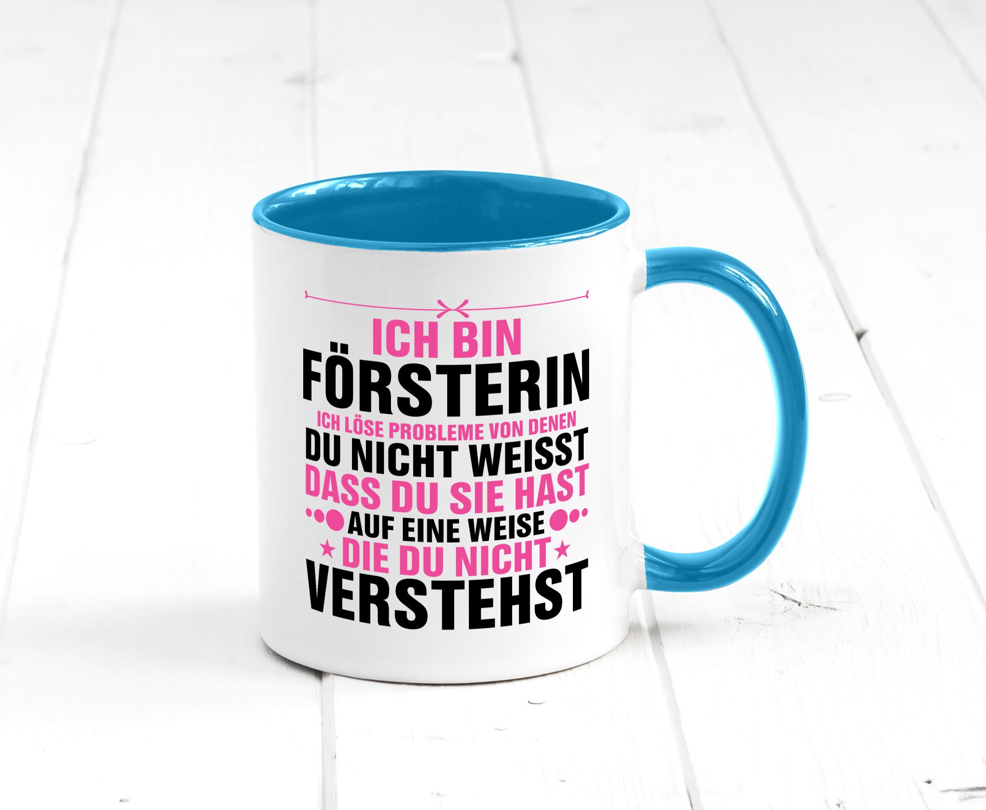 Löse Probleme: Försterin | Forst Arbeit lustiger Spruch Geschenk Kollegen Büro