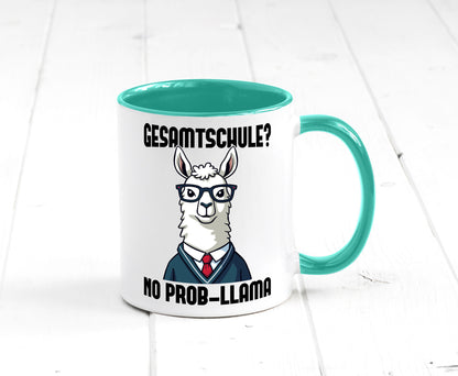 Gesammtschule | no prob-llama Einschuldung Humor Geschenkidee Tasse