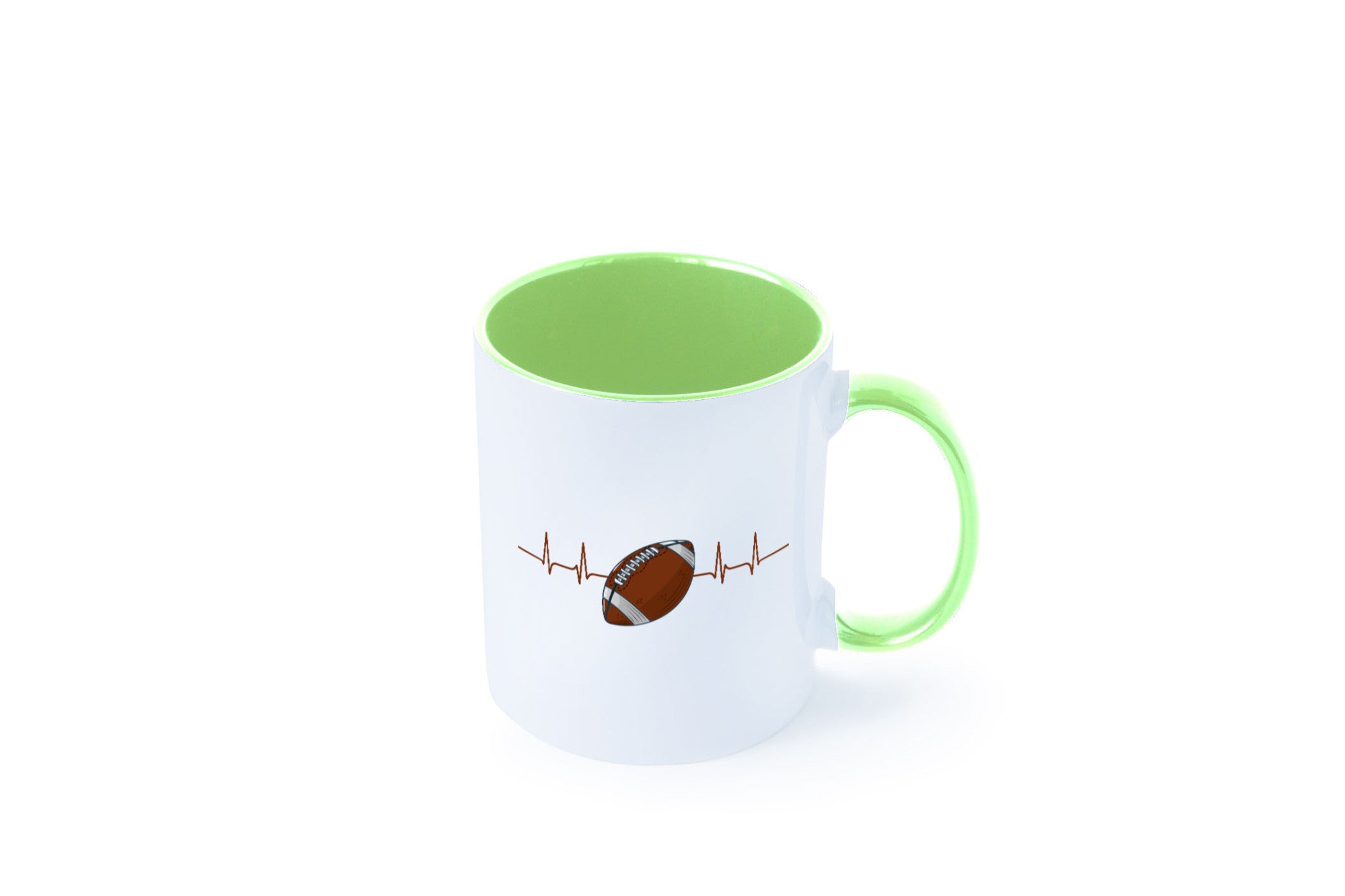 American Football Herzschlag | Footballer Superbowl Humor Geschenkidee Tasse