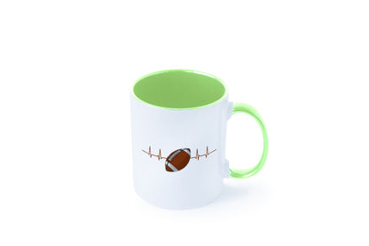 American Football Herzschlag | Footballer Superbowl Humor Geschenkidee Tasse