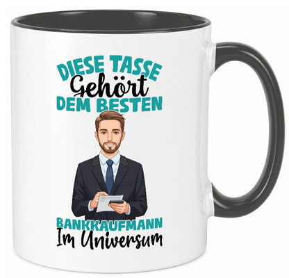 Im Universum: Bankkaufmann | Kaufmann Bank Kaufleute Geschenkidee Humor Tasse