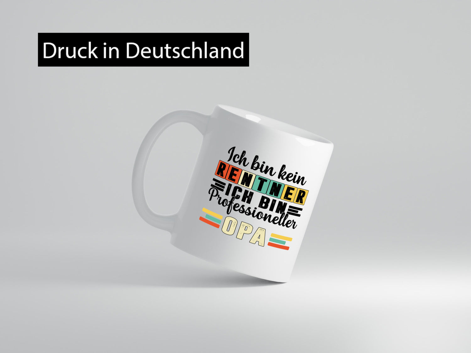 Bin kein Rentner Profesioneller Opa | Großvater Humor Familie Geschenkidee Tasse