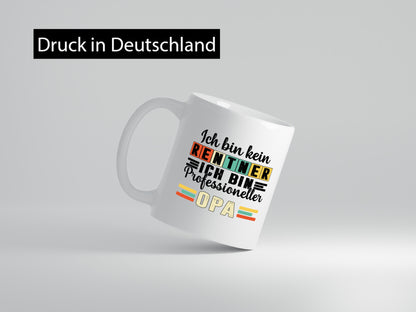 Bin kein Rentner Profesioneller Opa | Großvater Humor Familie Geschenkidee Tasse