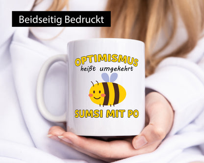 Optimismus umgekehrt Sumsi mit Po | Biene Zuversicht Geschenk Humor