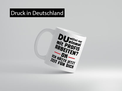 Mit Profis arbeiten | Kollegen lustiger Handwerker Geschenkidee Arbeit Büro