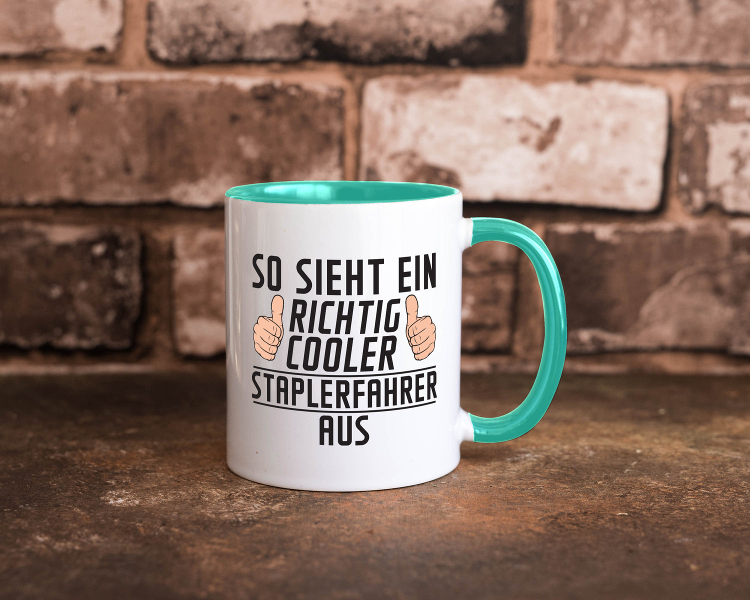 Richtig Cooler Staplerfahrer | Gabelstapler Fahrer Humor Geschenkidee Tasse
