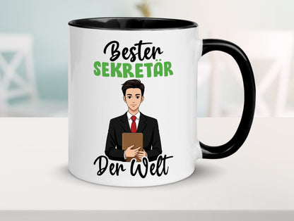 Bester Sekretär | Büro v2 lustiger Spruch Geschenk Arbeit Kollegen Tasse