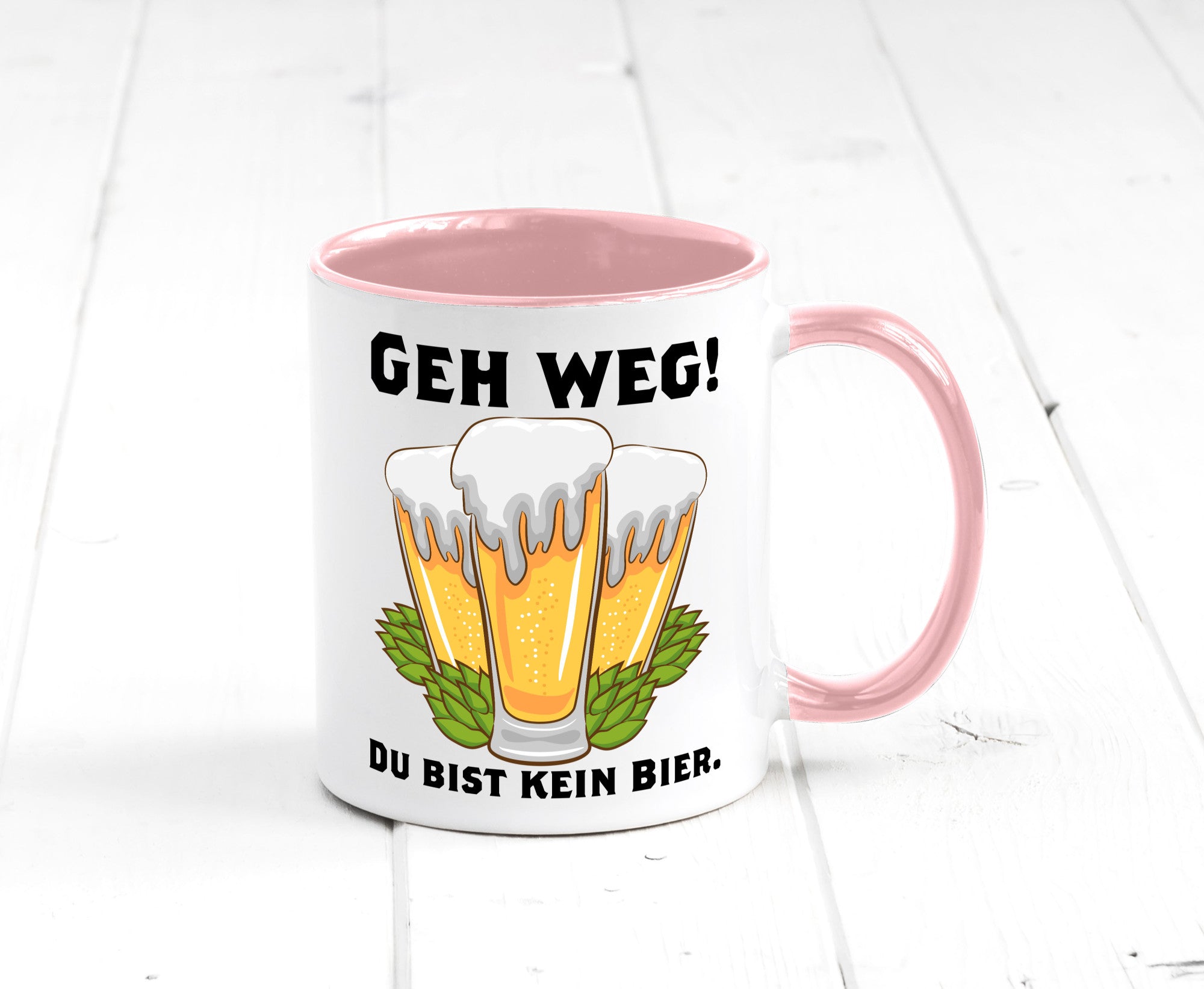 Geh weg du bist kein Bier | bierliebhaber v2 Humor Geschenkidee Tasse