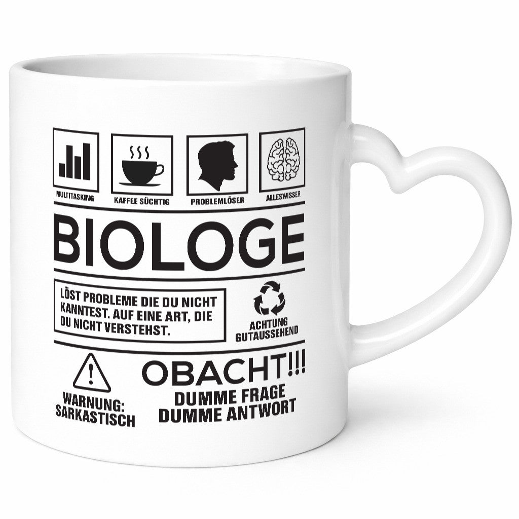 Achtung Probleme Biologe | Biologie Naturforscher lustig Humor Geschenkidee