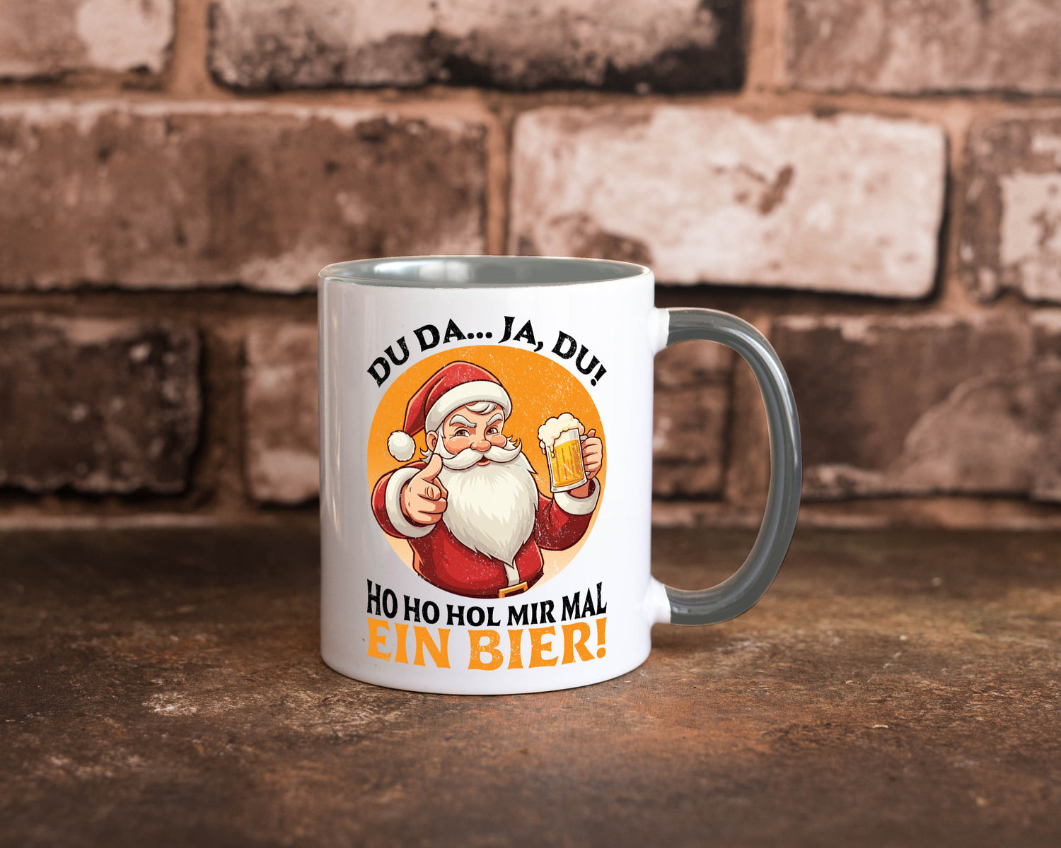 Hol mir mal ein Bier | Ugly Christmas Santa lustig Humor Geschenkidee Geschenk