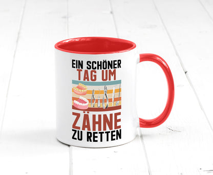 Ein schöner Tag um zähne zu retten | Zahnarzt Geschenk Humor Geschenkidee