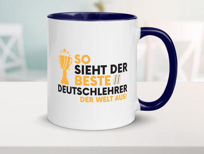 Der Weltbeste Deutschlehrer | Lehrer Schule lustiger Spruch Geschenk Humor