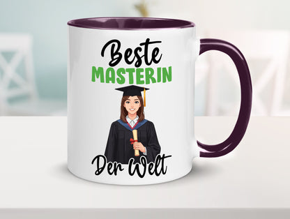 Beste Masterin | Student Uni Studium Humor Geschenkidee Tasse