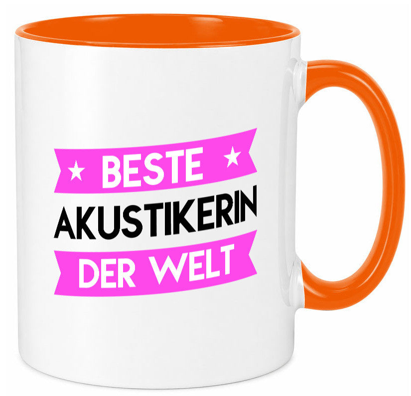 Best Akustikerin | Akustik Hörgeräteakustik Humor Geschenkidee Tasse