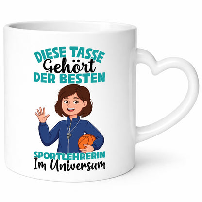 Im Universum: Sportlehrerin | Lehrer Sport Humor Geschenkidee Tasse